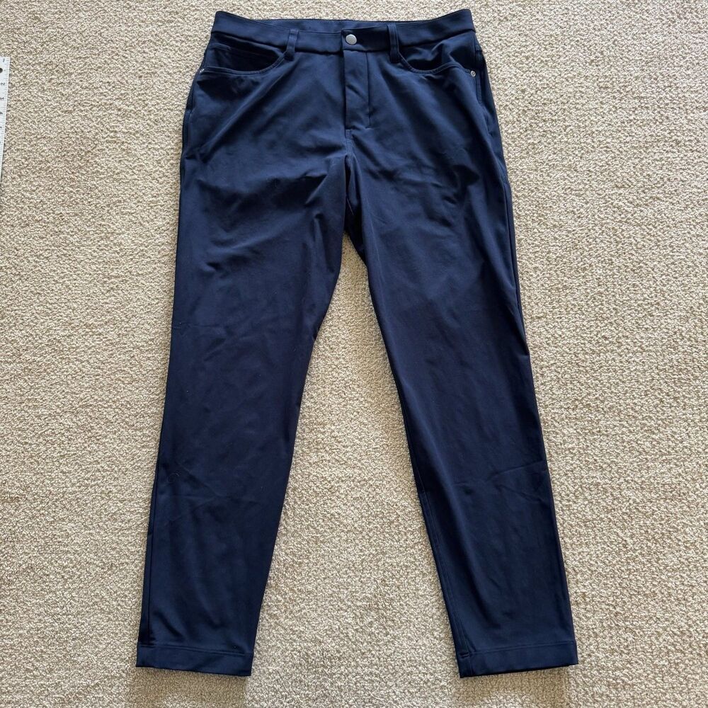 Lululemon Pants Commission Pant Mens Size 31x31 Blue Chino Classic Fit Stretch